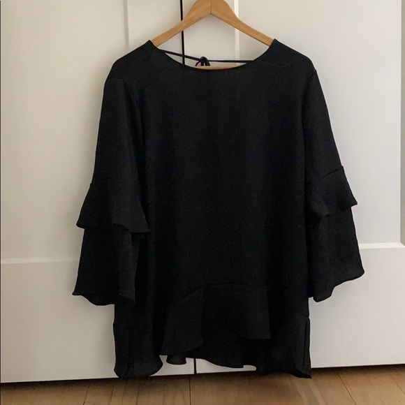 Ann Taylor Ruffle Arm Top - Picture 1 of 4